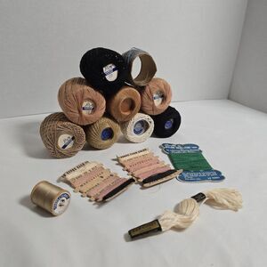 Coats & Clarks | Lily Vintage Darning Mending Cotton Thread Mixed Shades Lot/17
